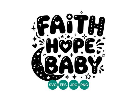 Review of Faith Hope Baby Moon Stars Vector for Embroidery Projects