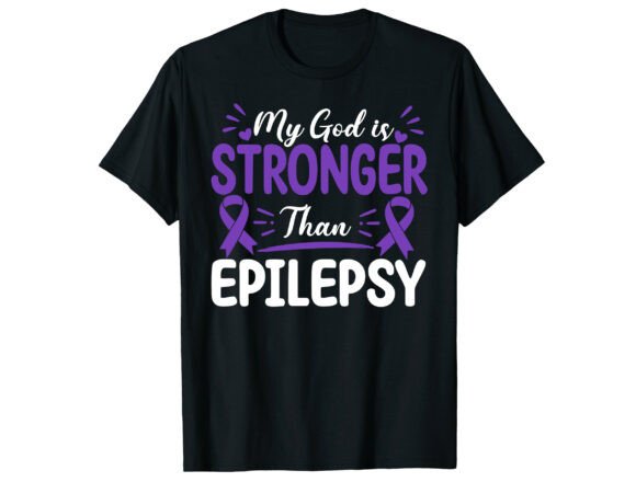 Review of Faith Strong Epilepsy Awareness T-Shirt Design