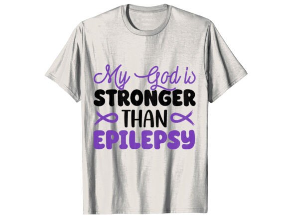 Review of Faith Stronger Epilepsy Awareness TShirt Design